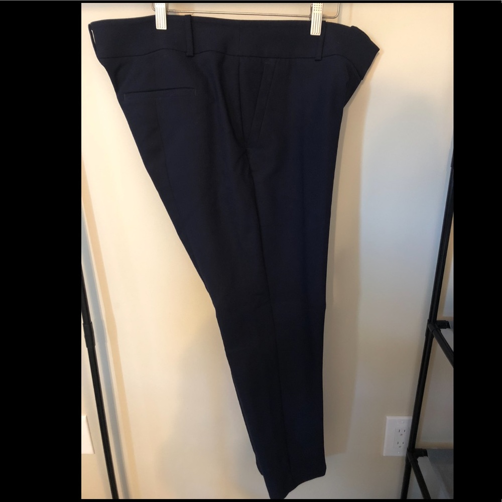 Ann Taylor Loft Black Pants Julie Skinny Size 14